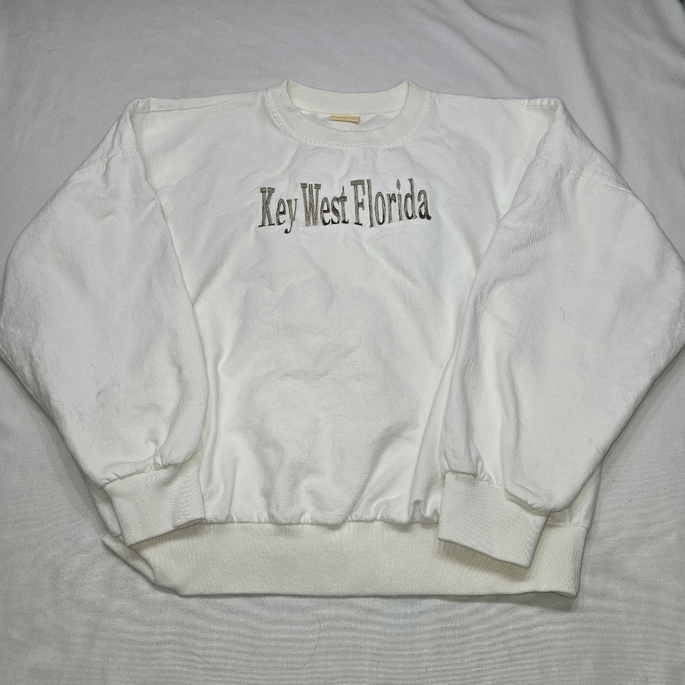 Vintage ESY Key West Florida L/XL Pullover Sweatshirt 80's 90's